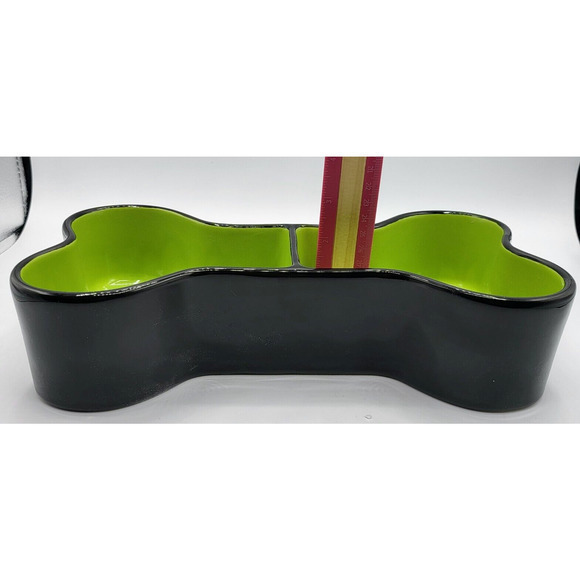 Rae Dunn‎ Ceramic 10in Brew Gruel Bone Pet Bowl Halloween - Picture 4 of 5